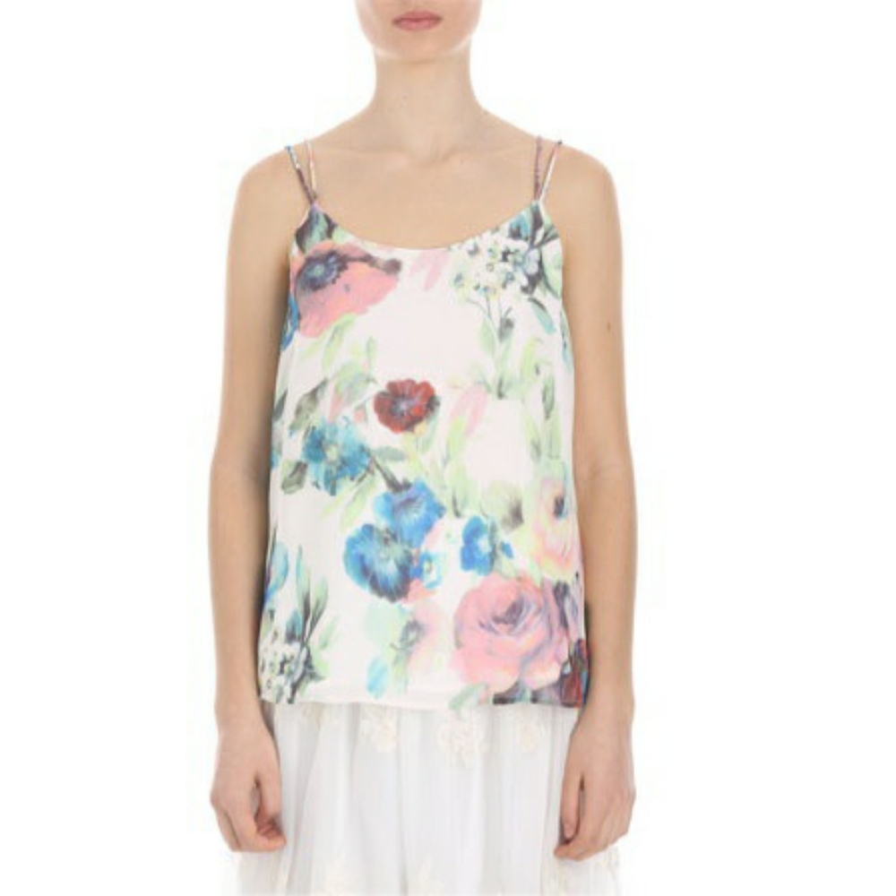 Fleurette by Fleur Wood In Bloom Floral Cami Top Size 4